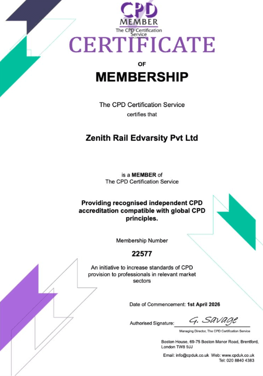 CPD UK certificate